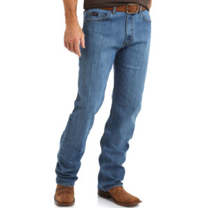 01MCWAB Men's Wrangler 20X Active Flex Relaxed Fit Admiral Blue Jean