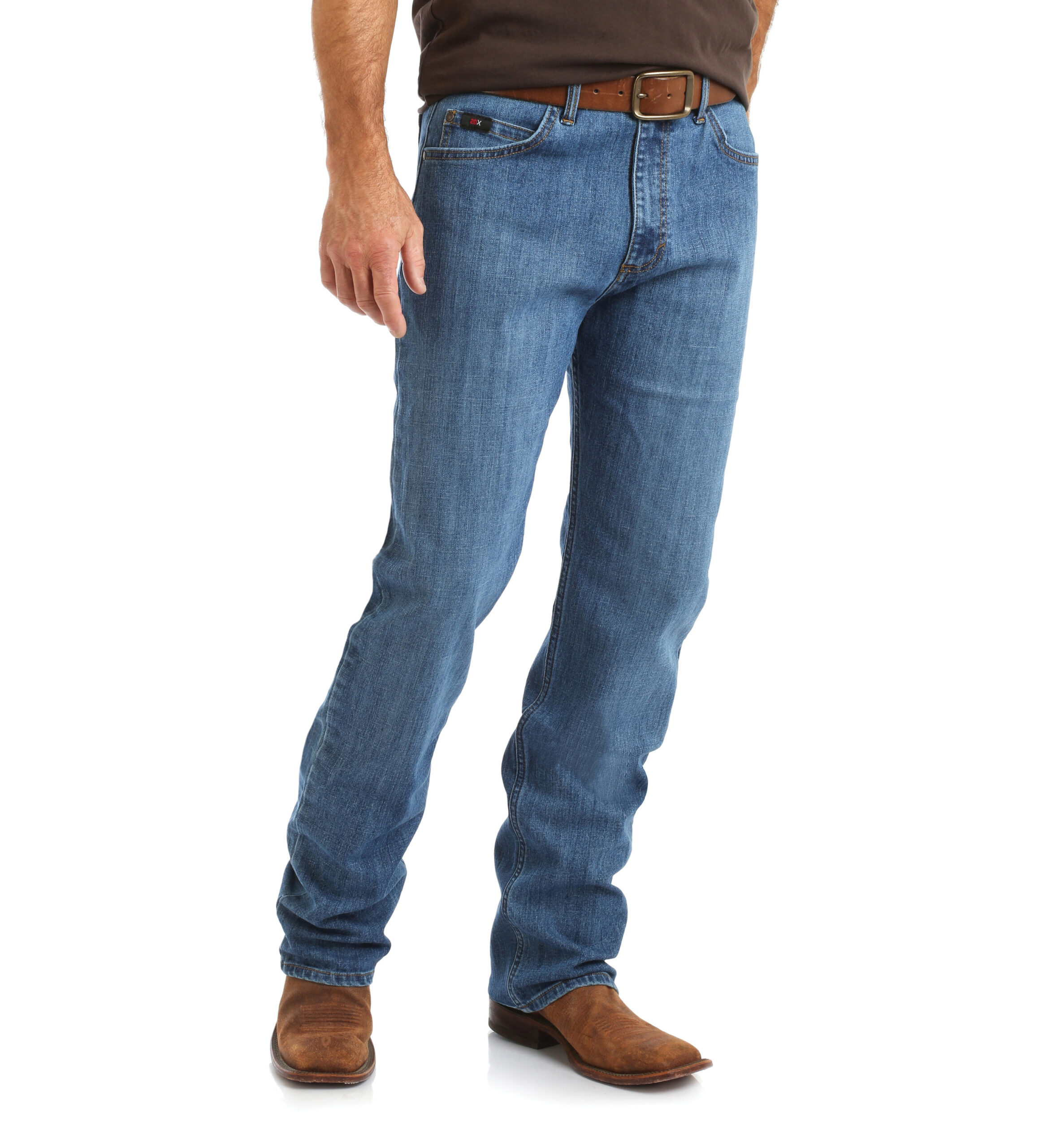 01MCWAB Men's Wrangler 20X Active Flex Relaxed Fit Admiral Blue Jean