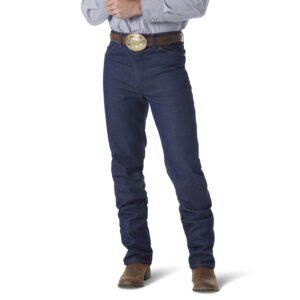 0936DEN Wrangler Men's Cowboy Cut Rigid Slim Fit Indigo Jean