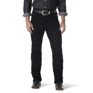 0936WBK Wrangler Men's Cowboy Cut Slim Fit Black Jean