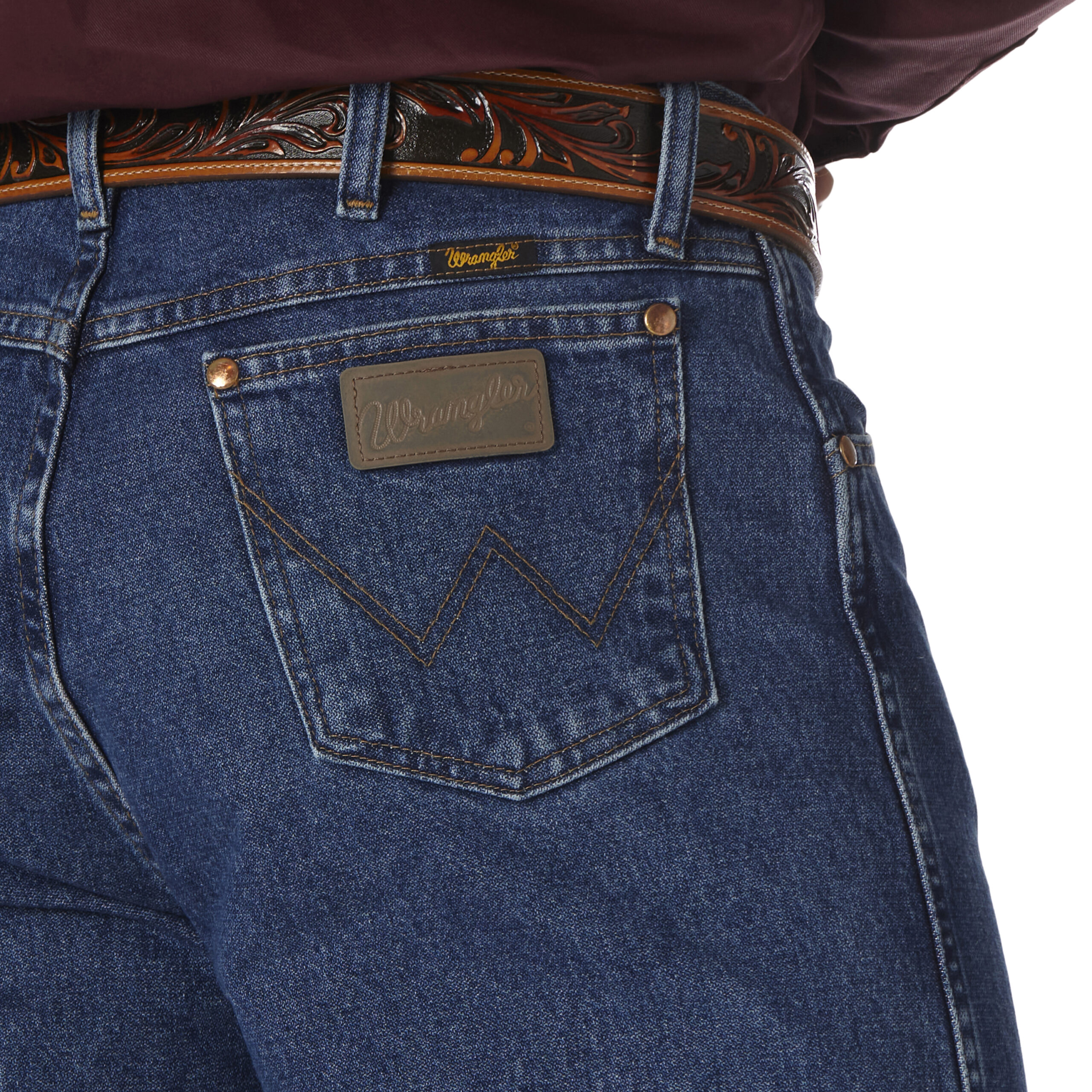 13MWZGK Wrangler Men's Cowboy Cut Original Fit Stonewashed Jean - Image 4
