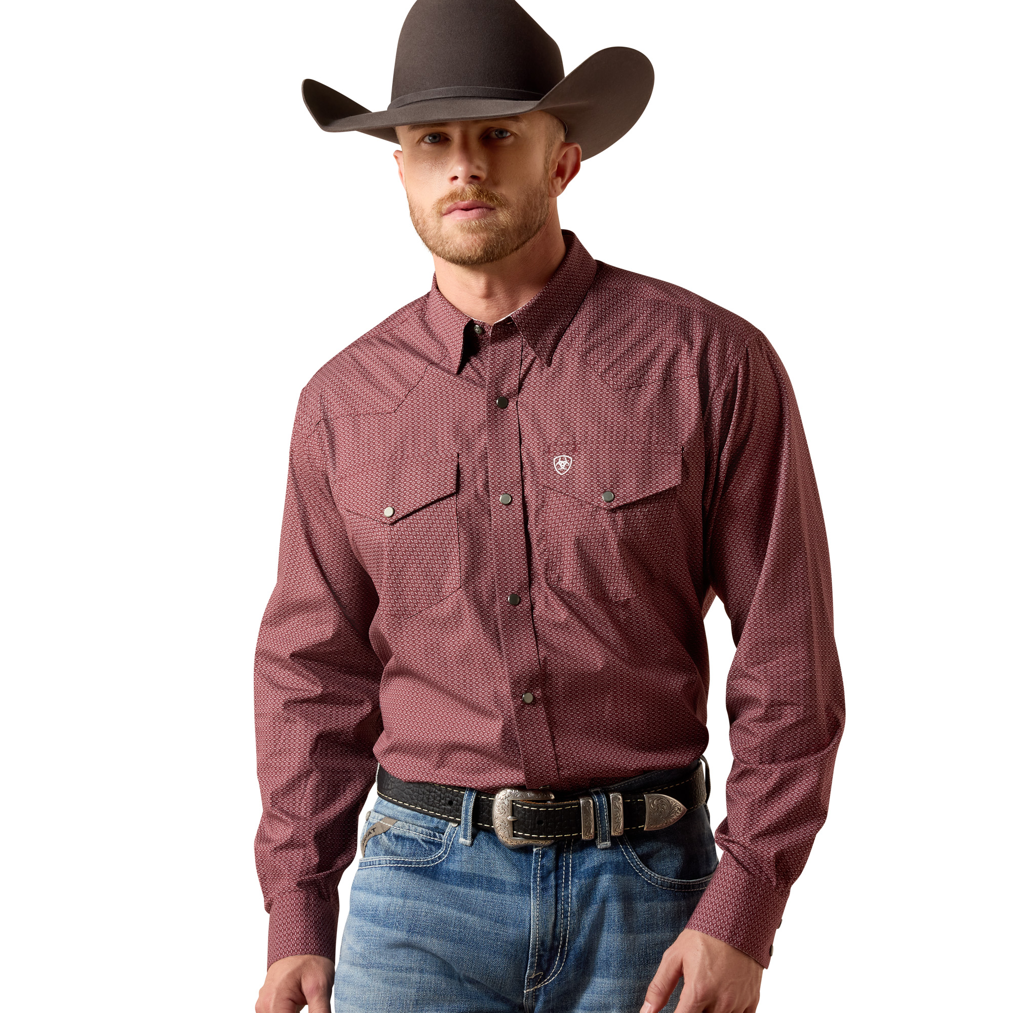 10073656 Men's Ariat Wrinkle Free Dion Classic Fit Snap Shirt
