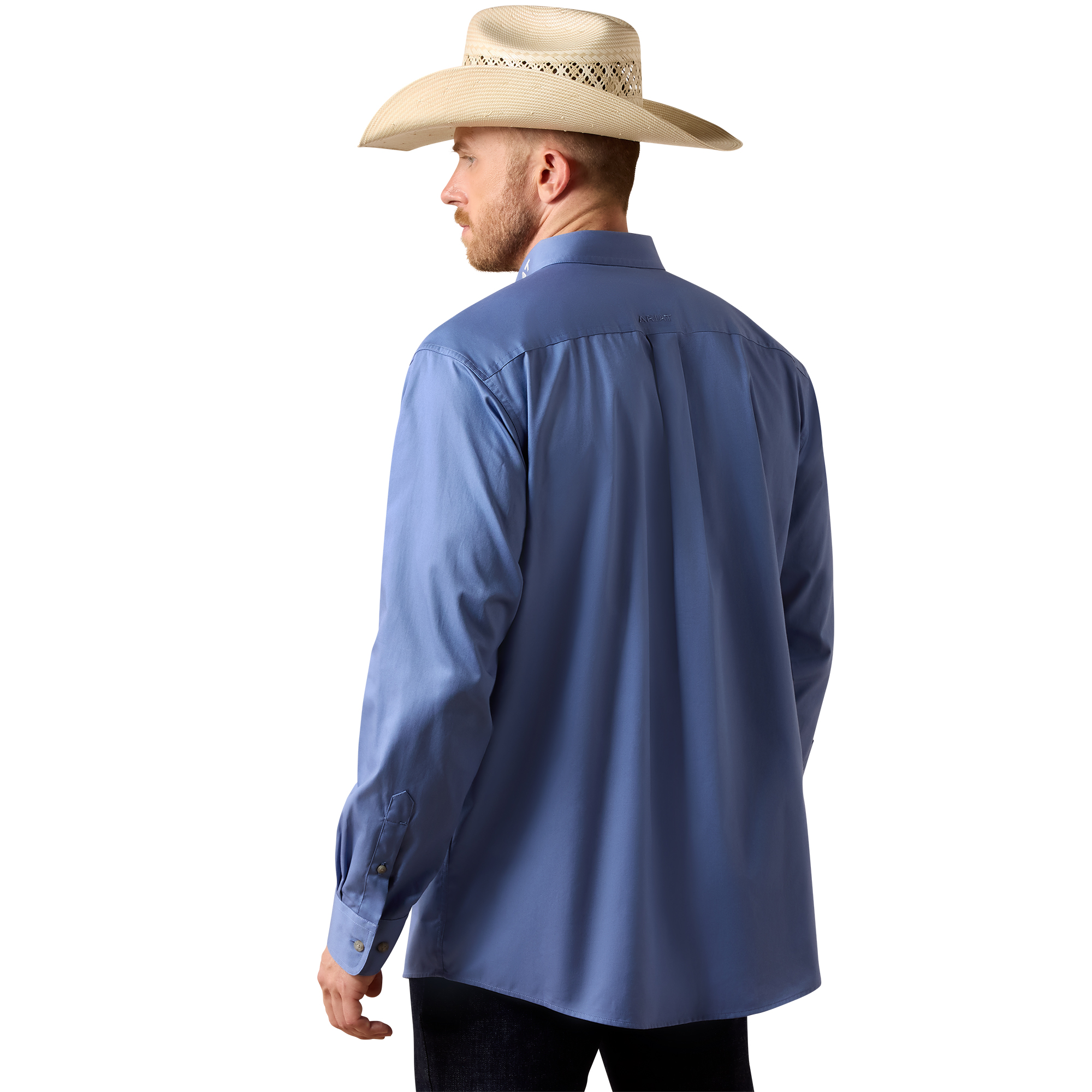 10073660 Men's Ariat Team Logo Standard Twill Classic Fit Shirt - Image 4