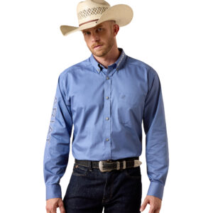 10073660  Men's Ariat Team Logo Standard Twill Classic Fit Shirt
