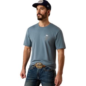 10079365 Men's Ariat Triple Stacker Short Sleeve T-Shirt