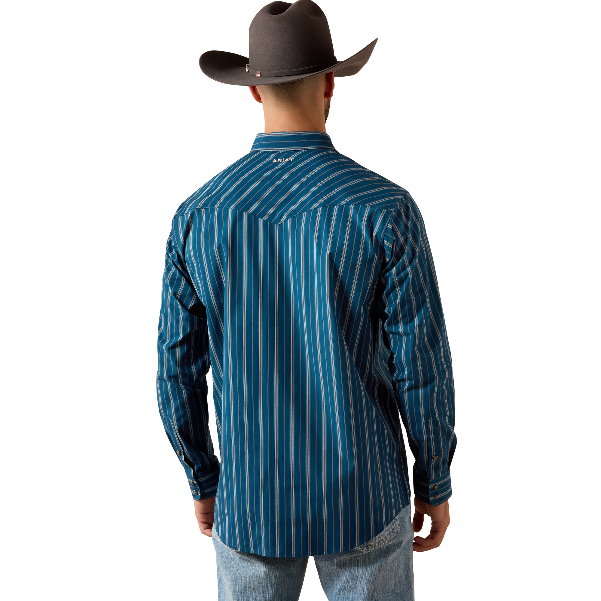 10079442 Men's Ariat Pro Series Wolfgang Classic Fit Snap Shirt - Image 3