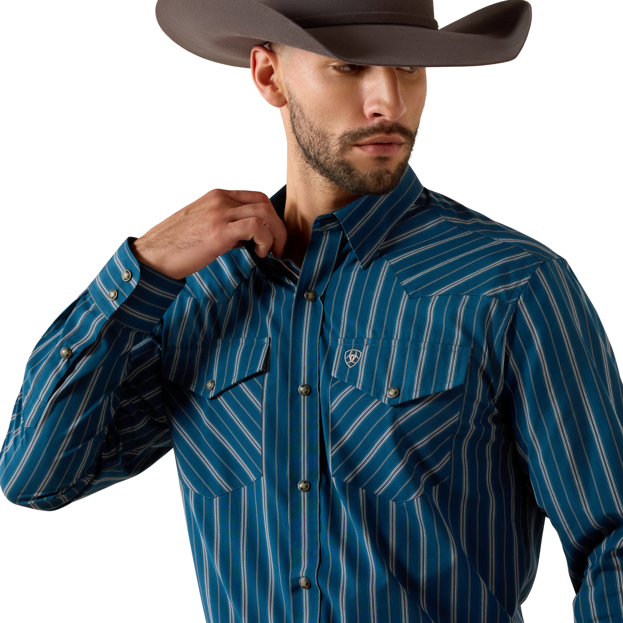 10079442 Men's Ariat Pro Series Wolfgang Classic Fit Snap Shirt - Image 2