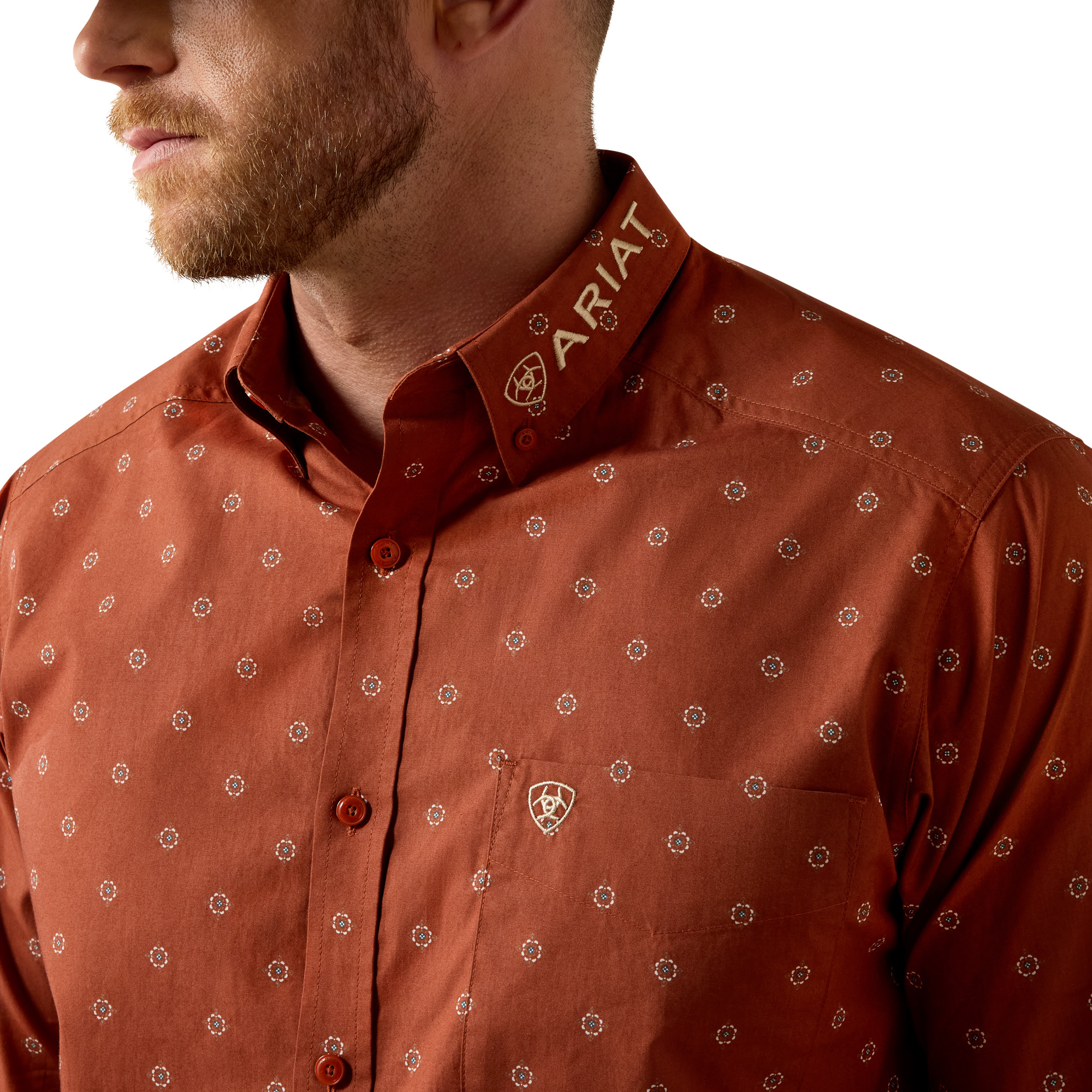10080596 Men's Ariat Team Dakota Classic Fit Shirt - Image 3