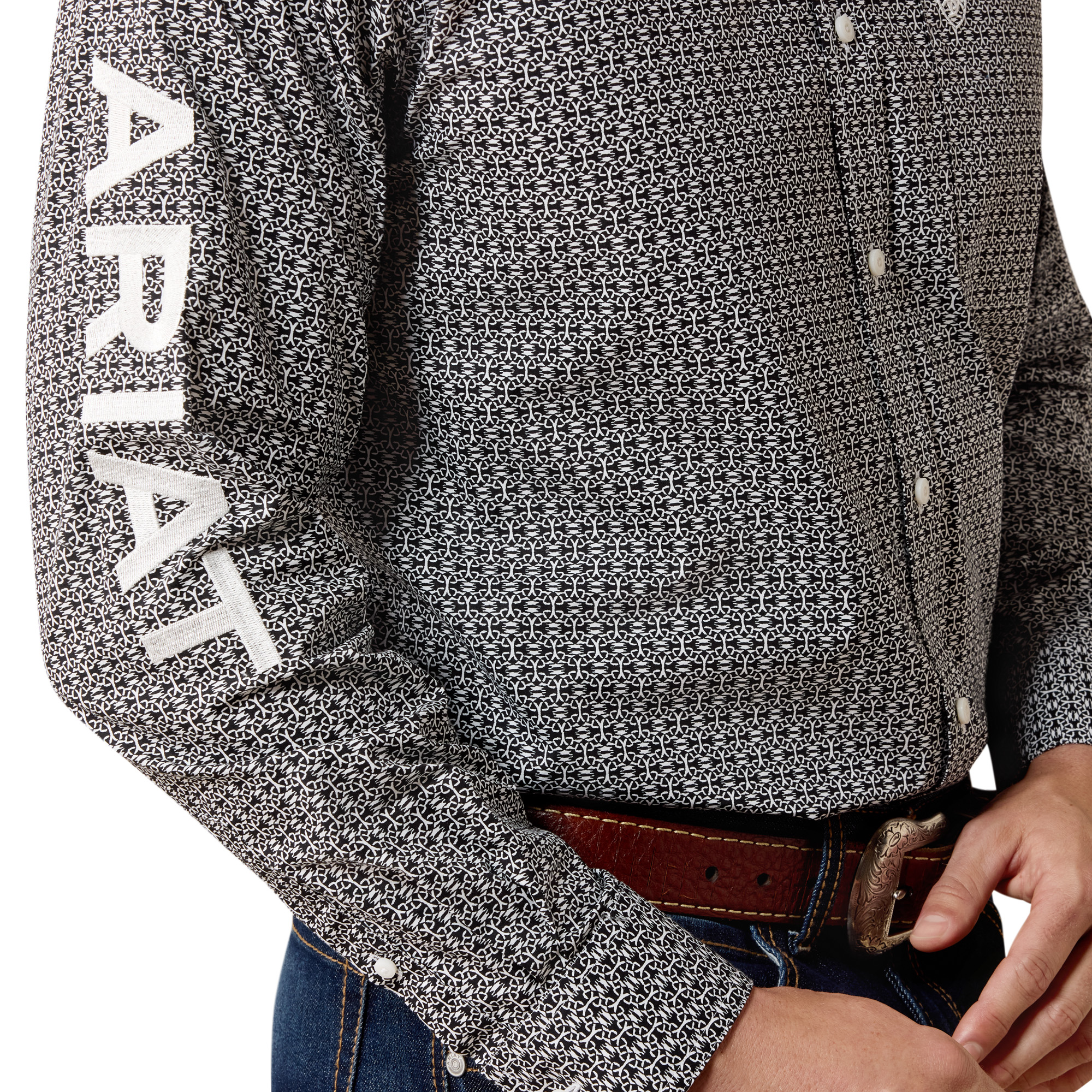 10080671 Men's Ariat Team Dawson Classic Fit Shirt - Image 3
