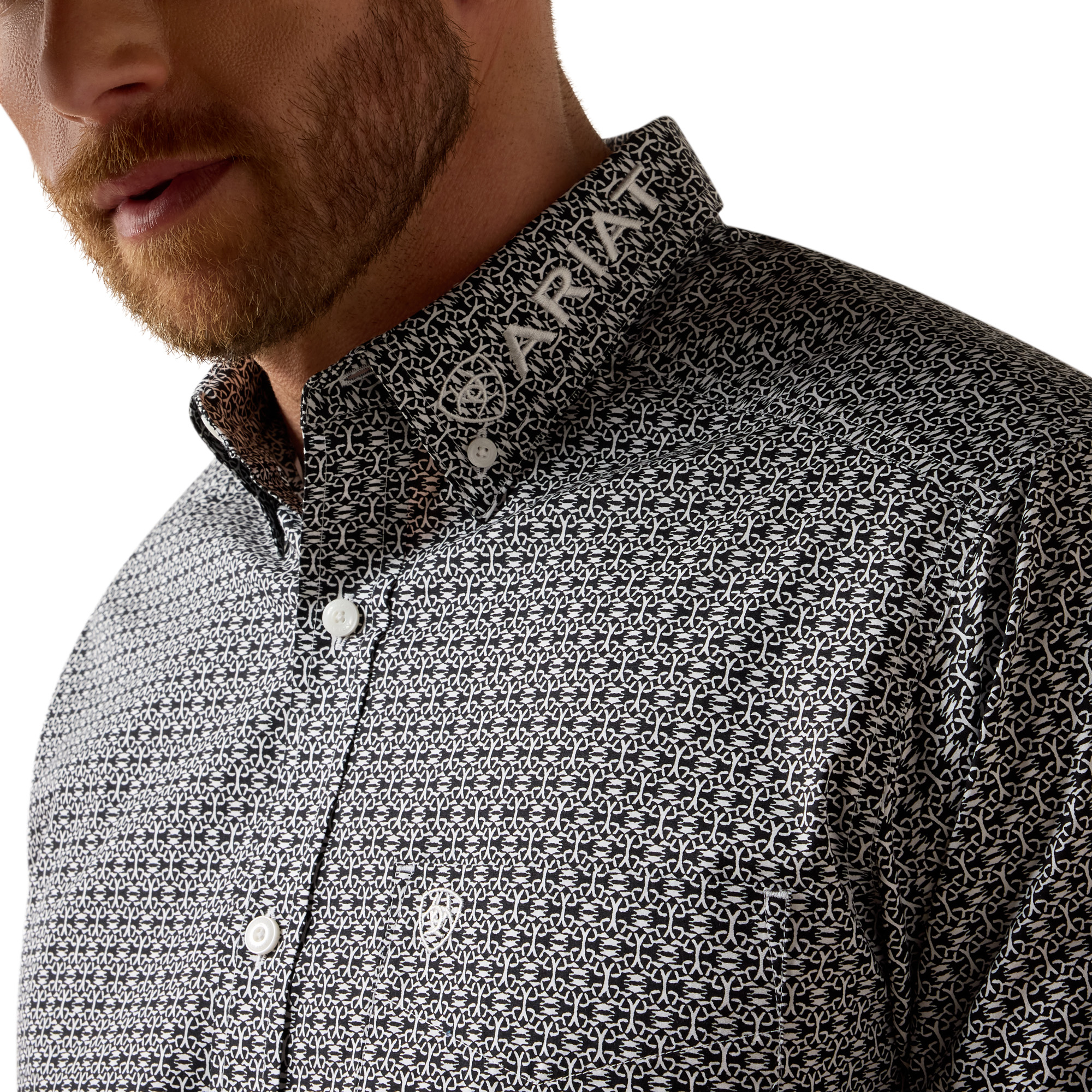10080671 Men's Ariat Team Dawson Classic Fit Shirt - Image 2