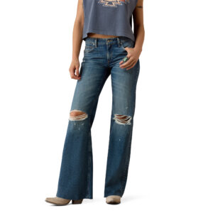 10082245 Women's Ariat Perfect Rise Petra Flipside Wide Leg Jeans