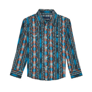 2367720  Little Boy's Checotah Long Sleeve Western Snap Shirt