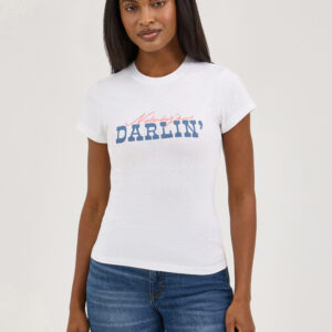 2372980 Women's Wrangler Nobody's Darlin Shrunken White T-Shirt