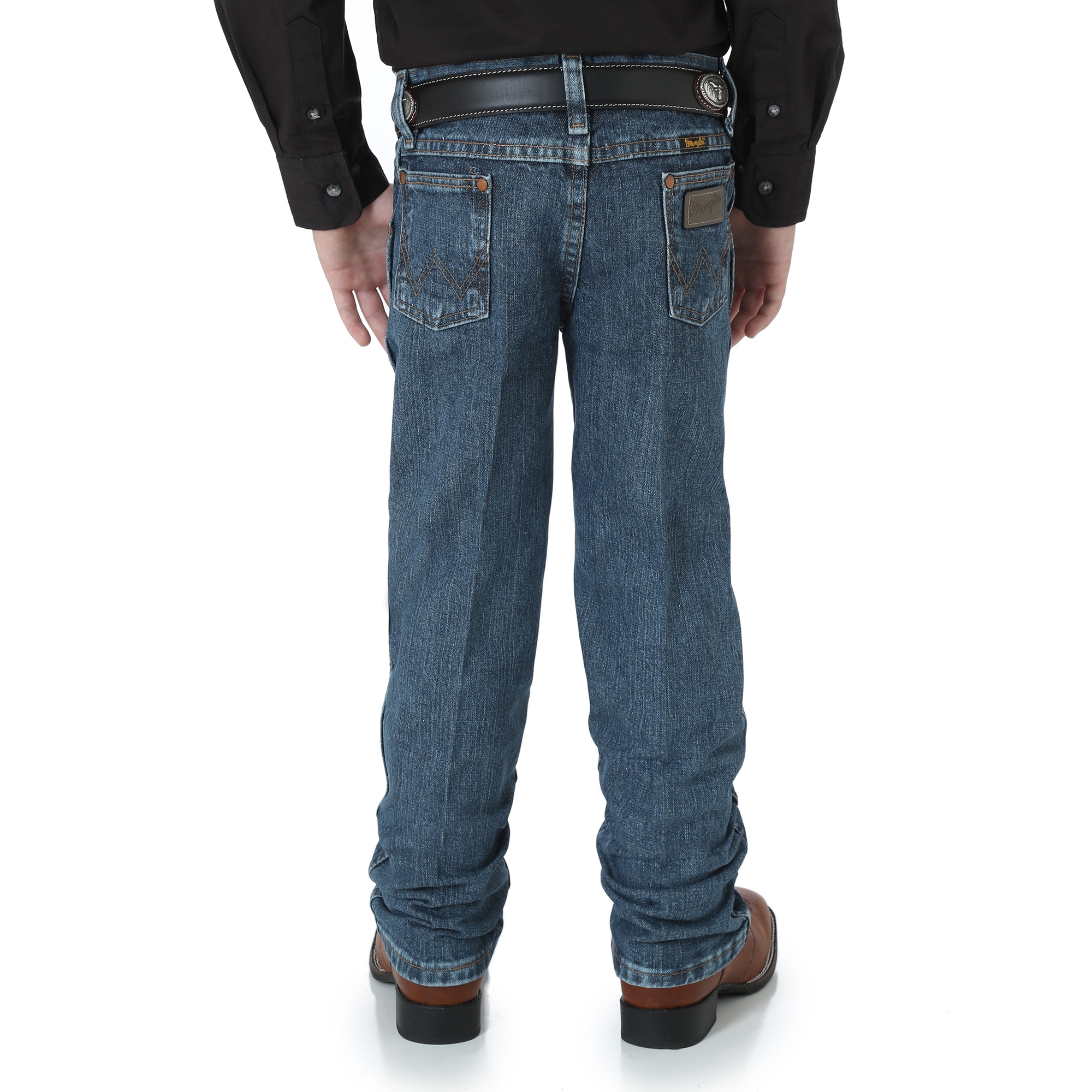 13MWJSW Boy's Wrangler® Cowboy Cut® Original Fit Jean in Subtle Worn - Image 3